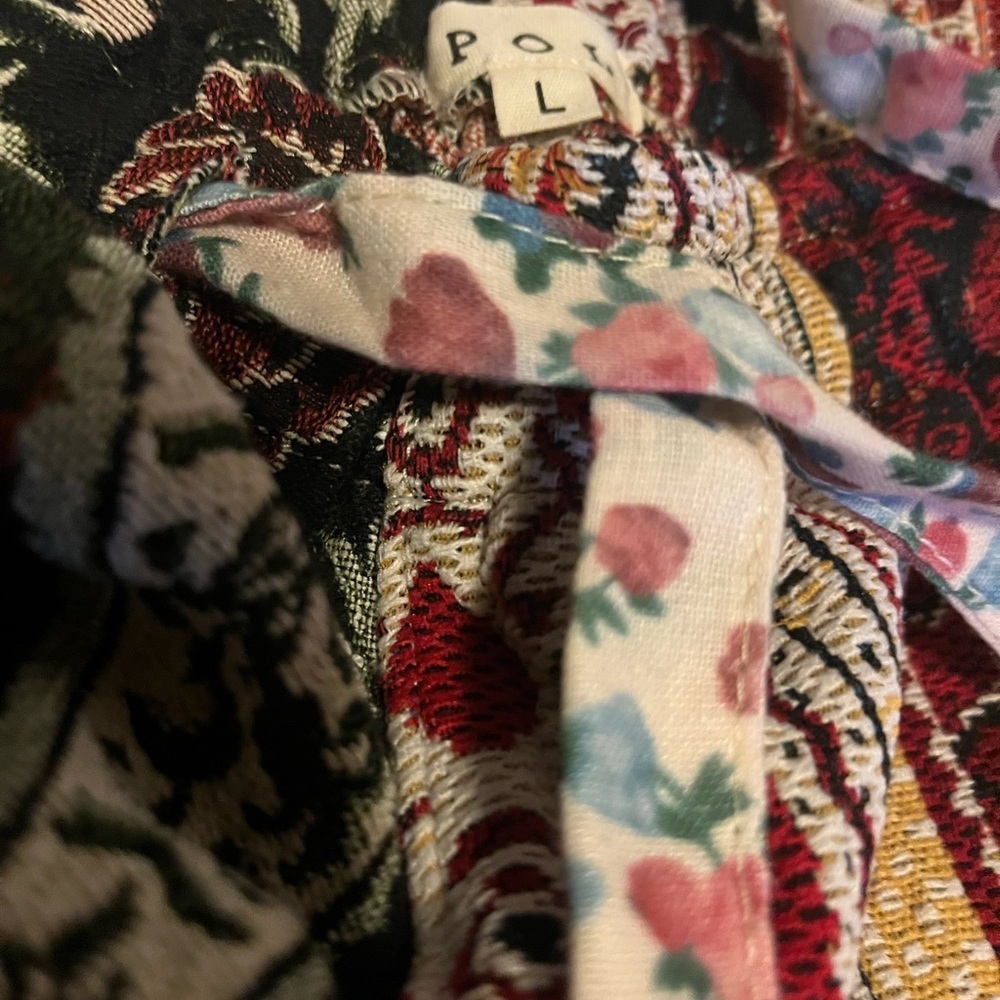 POL Multicolor Patchwork Wide Leg Pants - Picture 6 of 7